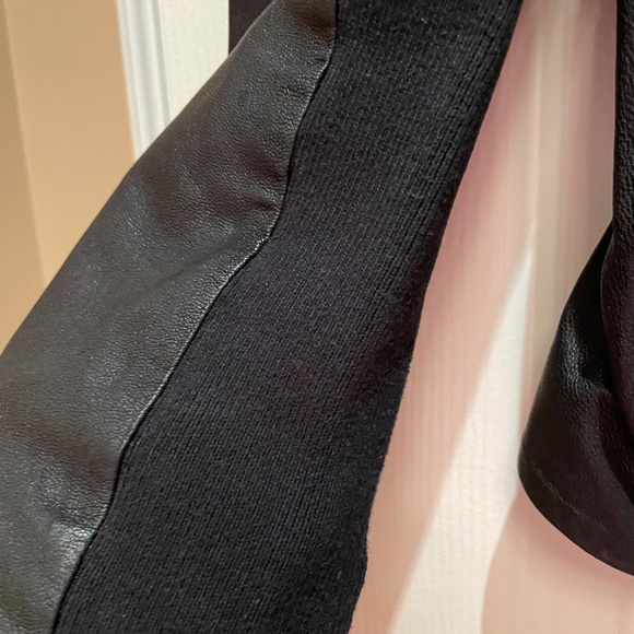 Michael Kors Black Leather Jacket - Picture 4 of 4